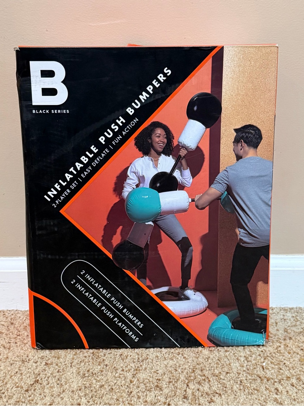 Inflatable Push Bumpers - Teal & Black